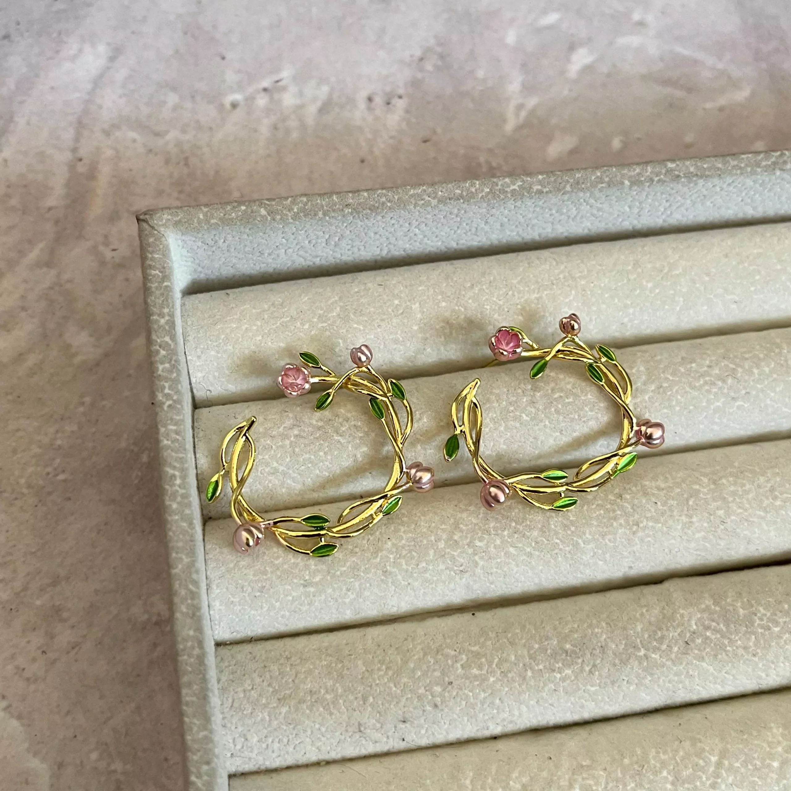 Garden Rose Earrings