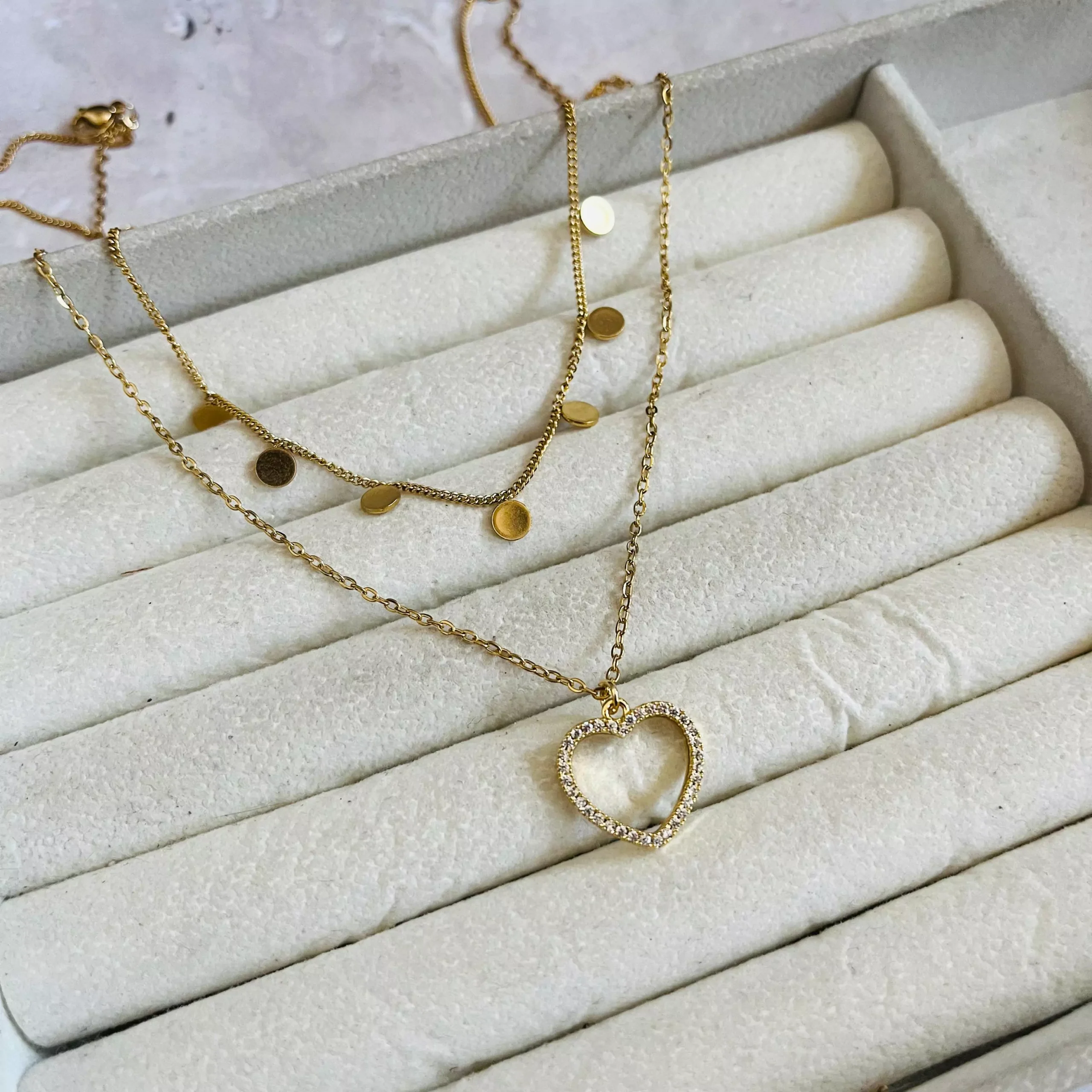 Heart Layered Necklace 1