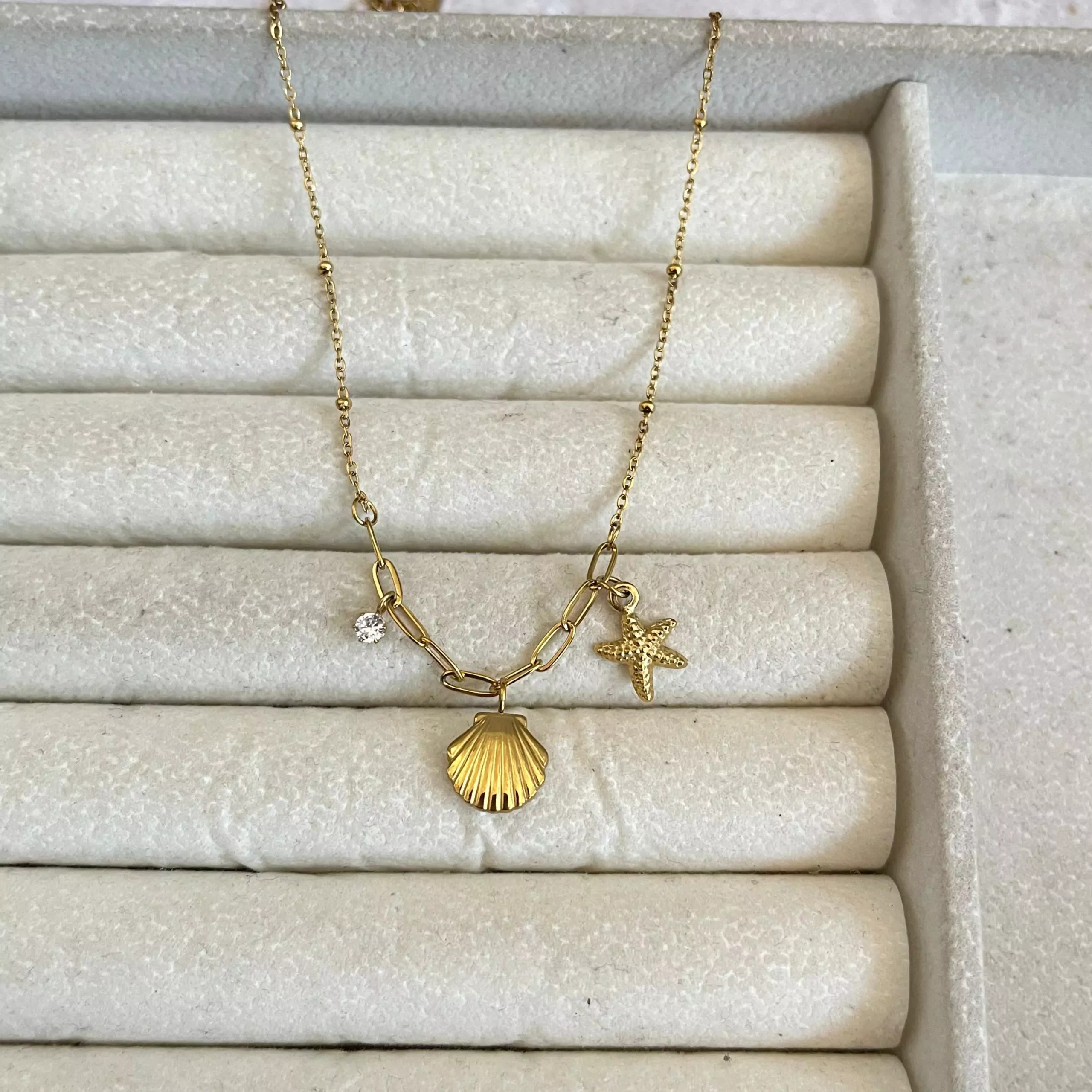 Sea Shell Gold Plated Necklace 1
