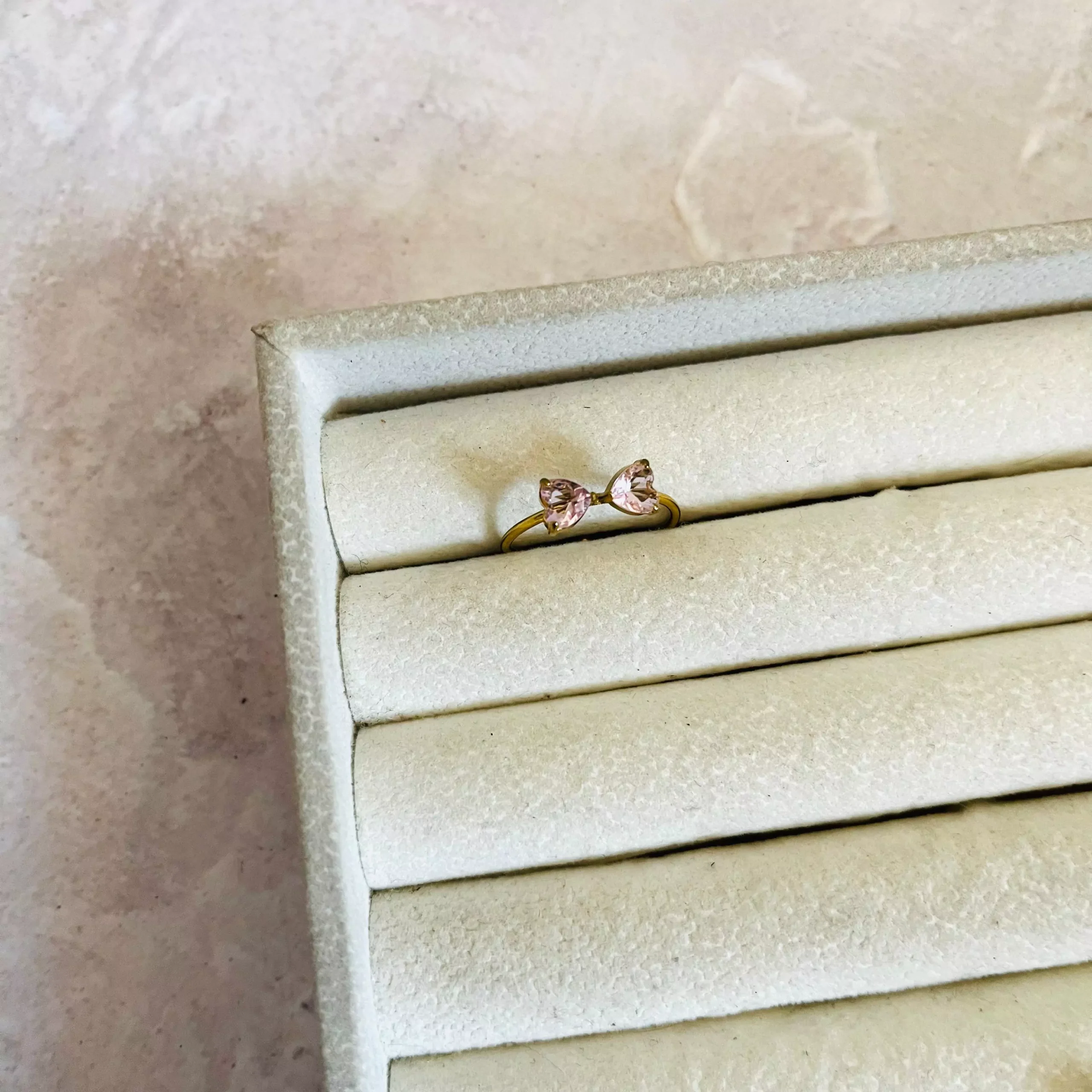 Classic Bow Ring – Pink