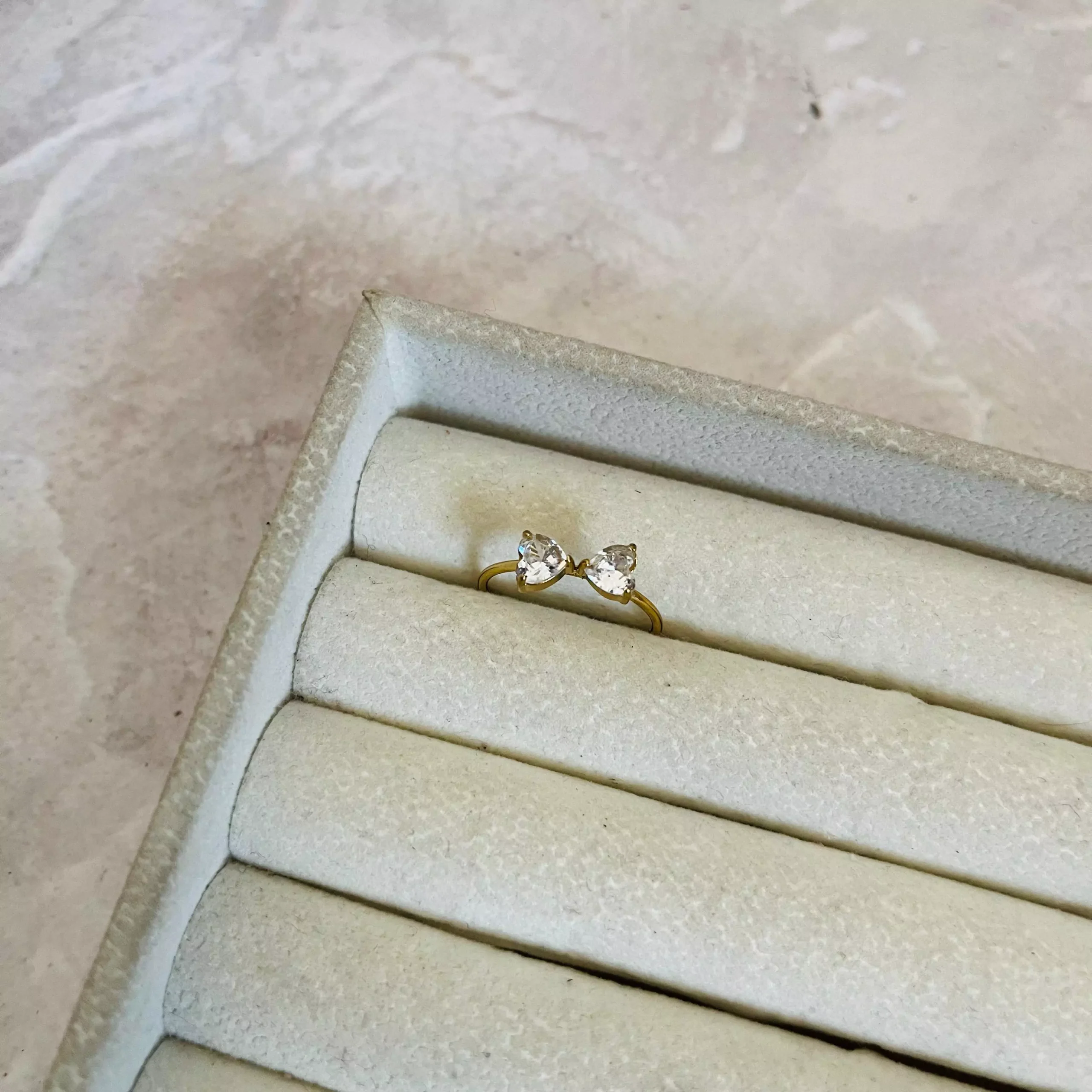 Classic Bow Ring - White