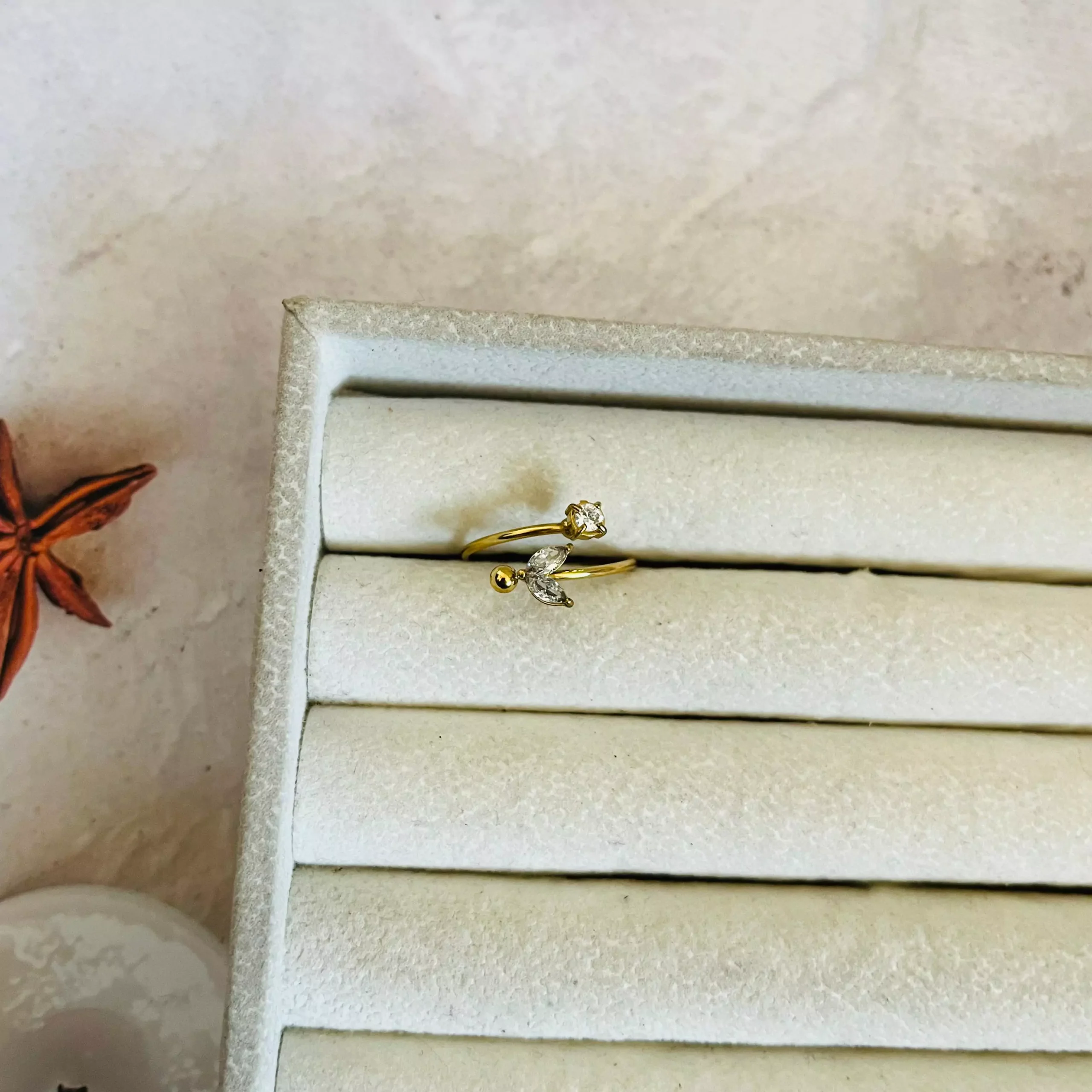 Fish Tail Adjustable Ring