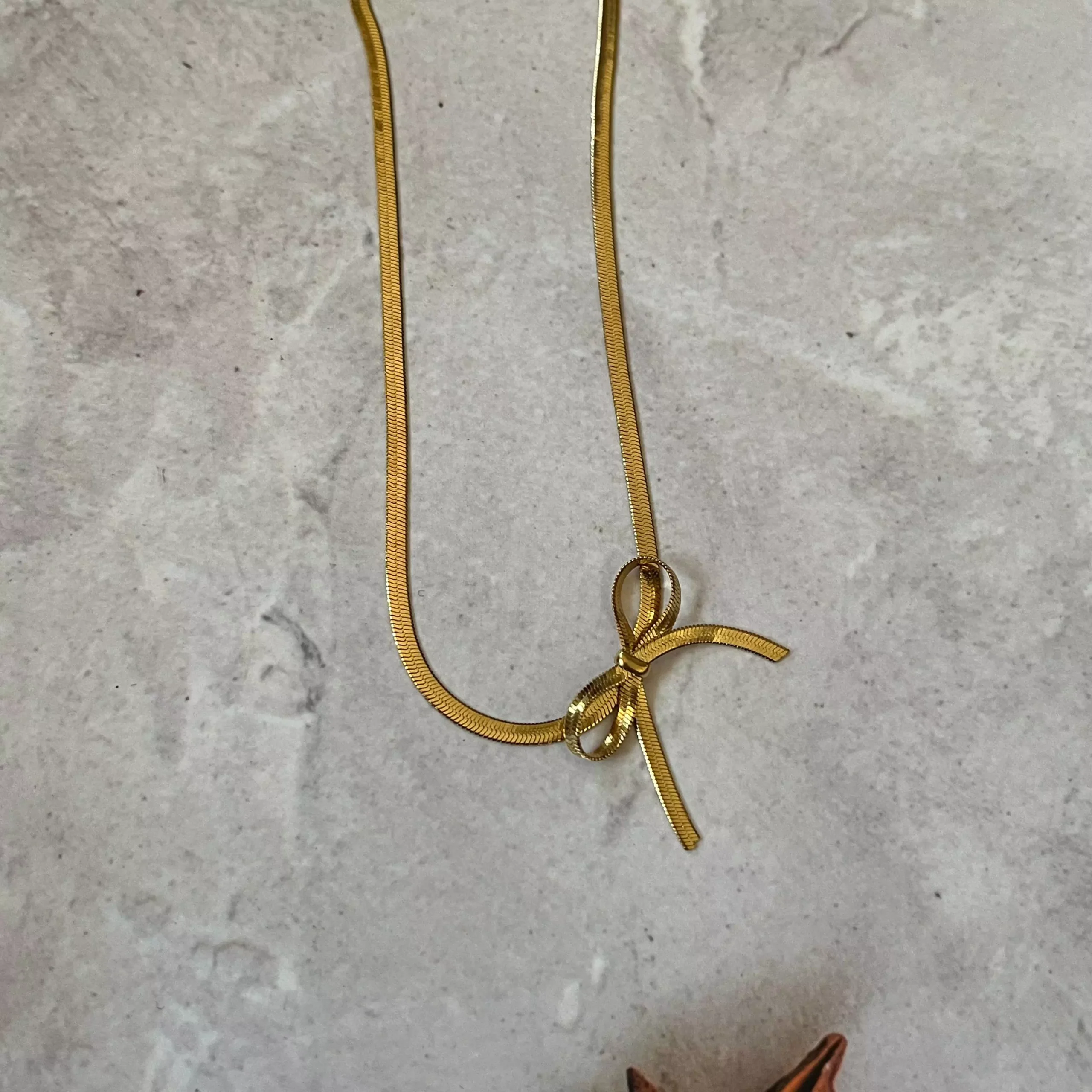 Misa Bow Knot Chain Necklace 1