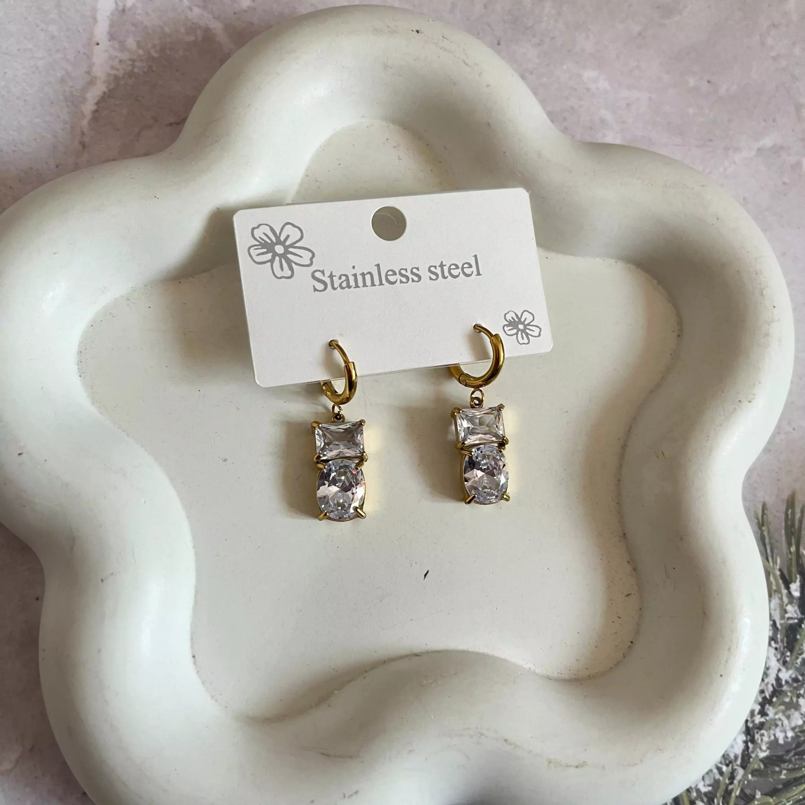 Sira Earrings - White 1